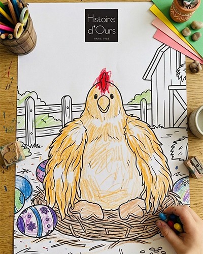 Coloriage Poulettes